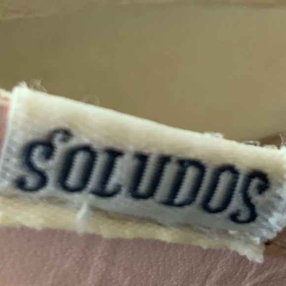 Soludos Pink Leather Smoking Espadrille SZ 7 - Picture 10 of 12